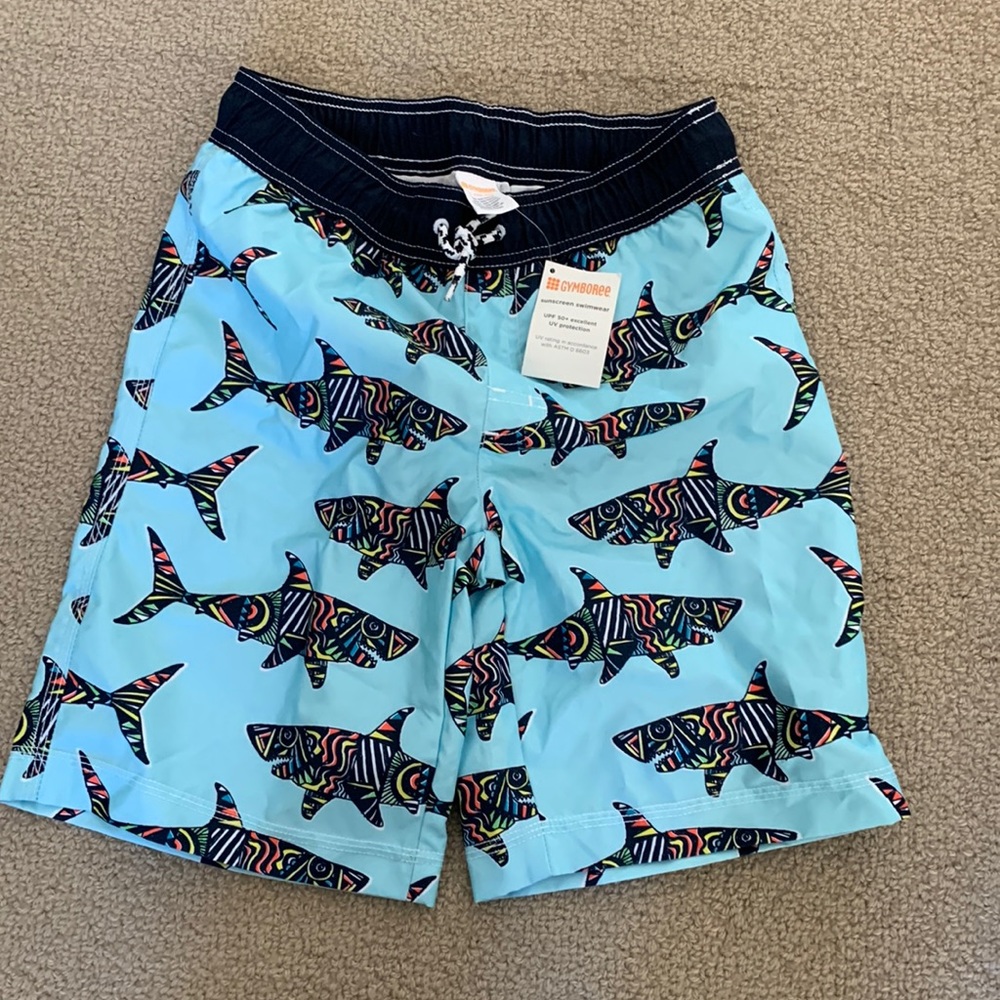 NWT Gymboree boys swim shorts L 10-12